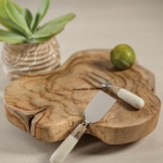 Marble and Wood Cheese Tool, Set of 4