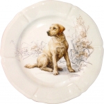 Sologne Dessert Plate - Labrador 