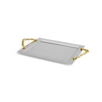 Wisteria Gold Serving Tray 19 1/2