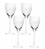 White Wine Glass Personalized, Set of 4