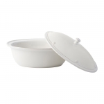 Berry & Thread Whitewash Oval Covered Casserole 13