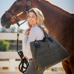 Equestrian Racing Tote - Black