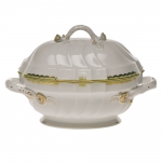 Princess Victoria Green Tureen with Branch Handles 9.5\ Height
2 Quarts
