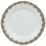Fish Scale Gray Dinner Plate 