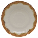Fish Scale Rust Canton Saucer 