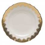 Fish Scale Gold Salad Plate  