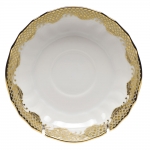 Fish Scale Gold Canton Saucer  