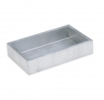 Lacquer Guest Towel Napkin Holder in Silver