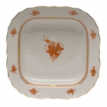 Chinese Bouquet Rust Square Fruit Dish 11\ 11\ Square


