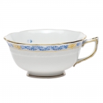 Chinese Bouquet Garland Blue Tea Cup 