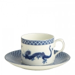Blue Dragon Can Cup and Saucer 