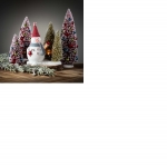 Bottlebrush Ornament Tree Trio, Set of Three