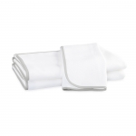 Como Silver Guest Towel You\'ll love the perfect marriage of style and function made possible by Como\'s double-faced construction. One side shows off the clean, elegant look of pique, while the reverse is soft 100% cotton terry. For a sophisticated finish, these lightweight towels are trimmed with piping in one of four colors.