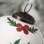 Holly Berry Ball Ornament