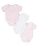 Simple Stripes 3 Pack Bodysuit Set, 3-6M - Pink