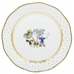 Asian Garden Dinner Plate, Motif #5 10.5\ Diameter