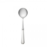Fairfax Sterling Salad Serving Spoon HH The classic simplicity of this striking pattern offers the eloquence of clean lines enhanced with a highly polished finish. Originally introduced in 1910, the crisp borders and angled tips influenced by the Sheraton style were the prelude to the art deco movement to follow in the 1920s. It\'s a bold look that will never go out of style, as timely today as it was then, offering a graphic statement to any style of decor from casual to formal, traditional to contemporary. This will be your go-to flatware for every meal and celebration.

Polish your sterling silver once or twice a year, whether or not it has been used regularly. Hand wash and dry immediately with a chamois or soft cotton cloth to avoid spotting.
