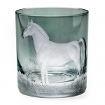 Grey Horse Double Old Fashioned 3.8\ H - 10.1 Ounces
100% Lead-Free Crystal, Mouth-Blown and Hand-Engraved

