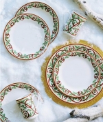 Winter Festival White Large Oval Platter