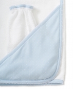 Kissy Dots Hooded Towel & Mitt Set - Blue/White