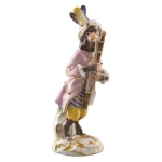 Bassoon Player Figurine The Monkey Orchestra, consisting of 21 figurines, is one of the most whimsical classics of Meissen Baroque. It was created in 1753 by Johann Joachim Kaendler, and revised in 1765/66 together with the modeller Peter Reinicke. 