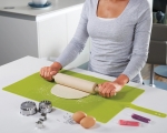Roll-Up Silicone Pastry Mat - Green