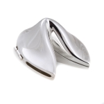 Silver Plated Fortune Cookie
