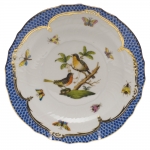 Rothschild Bird Blue Border Salad Plate, Motif #8 