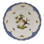 Rothschild Bird Blue Border Dinner Plate, Motif #10 
