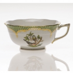 Rothschild Bird Green Border Tea Cup - Motif #2 