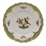 Rothschild Bird Green Border Bread and Butter Plate - Motif #7 