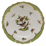 Rothschild Bird Green Border Salad Plate, Motif #4 