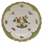 Rothschild Bird Green Border Salad Plate, Motif #7 