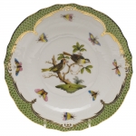 Rothschild Bird Green Border Salad Plate - Motif #11 