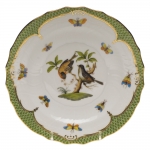 Rothschild Bird Green Border Salad Plate - Motif #12 