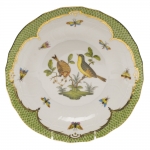 Rothschild Bird Green Border Dessert Plate, Motif #7 