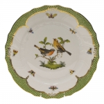 Rothschild Bird Green Border Dinner Plate - Motif #9 