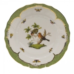 Rothschild Bird Green Border Dinner Plate - Motif #10 