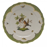 Rothschild Bird Green Border Service Plate - Motif #10 