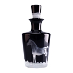 Black Horse Decanter 10 1/4\ 10.2\ Height
4.9\ Width
33.8 oz.
100% Lead-Free Crystal, Mouth-Blown and Hand-Engraved
Care: Hand wash only




