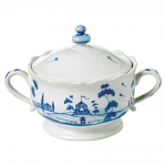 Country Estate Delft Blue Lidded Sugar/Jam Bowl 8 Ounces
Made of Ceramic Stoneware

Care & Use:  Oven, Microwave, Dishwasher, and Freezer Safe
