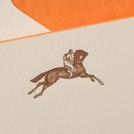 Dark Brown Equestrian Note Cards