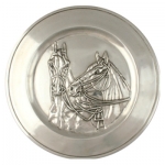 Horse Charger  12.5\ x 12.5\
Pewter