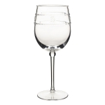 Al Fresco Acrylic Isabella Wine Glass 8 3/4\ 3.5\ Diameter, 8.75\ Height
Capacity: 14 oz
Made of Acrylic, BPA free

Dishwasher safe, top shelf recommended; not oven, microwave or freezer safe
Not suitable for hot contents