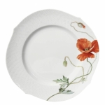 Wild Poppy Salad Plate This beautifully-detailed red poppy is a fabulous addition to the elegant Waves pattern. 