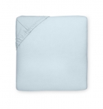 Celeste Blue Queen Fitted Sheet There\'s a reason why Celeste is by far our #1 best-selling percale bedding - it\'s like a favorite shirt that feels wonderful the moment you put it on, allowing you to relax into its cool comfort. Celeste is expertly woven to the perfect chamois-like softness, for the dreamiest nights of sleep.

Fabrication:
Percale

Finishing:
Classic-style flanges, approximate measurements:
Duvet Cover: 4-inches
Shams: 3-inches; Boudoir: 2-inches
Flat Sheet and Pillowcase cuffs: 3.5-inches

Hem:
Hemstitch
