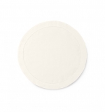 Classico Ecru Round Placemat, Set of 4 Classico is Sferra\'s finest linen, woven with a border of delicate, refined hemstitching. Each thread is drawn by hand, for the beauty of handwork married with the elegance of fine linen. Heirloom linens such as these are always a worthwhile investment, because they will last for generations. 

Made in Italy
100% Linen
Plain weave

Hem: Hand-thread-drawn hemstitch / Mitered corners
