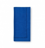 Festival Royal Blue Dinner Napkins, Set of Four 20\ Square

100% Linen
Plain weave

Hem:
Hand thread drawn hemstitch with mitered corners
Plain hem on round Tablecloth

Care:
Machine wash cold water on gentle cycle. Do not use bleach (bleaching may weaken fabric & cause yellowing). Do not use fabric softener. Wash dark colors separately. Do not wring. Line dry or tumble dry on low heat. Remove while still damp. Steam iron on \linen\ setting. 