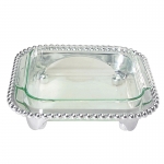 String of Pearls Square Casserole Caddy 11\ Length x 11\ Width
8\x 8\ Pyrex insert
Recycled Sandcast Aluminum