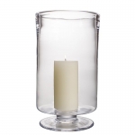Nantucket Extra Large Hurricane 13 1/2\ Dimensions:  13½″ x 7¾″
148 ounces 

3″ x 6″ pillar candle included.
Materials : Glass